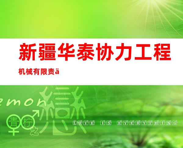 新疆华泰协力工程机械有限责任公司